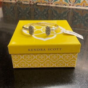 Kendra Scott Elton Silver Cuff Bracelet Platinum